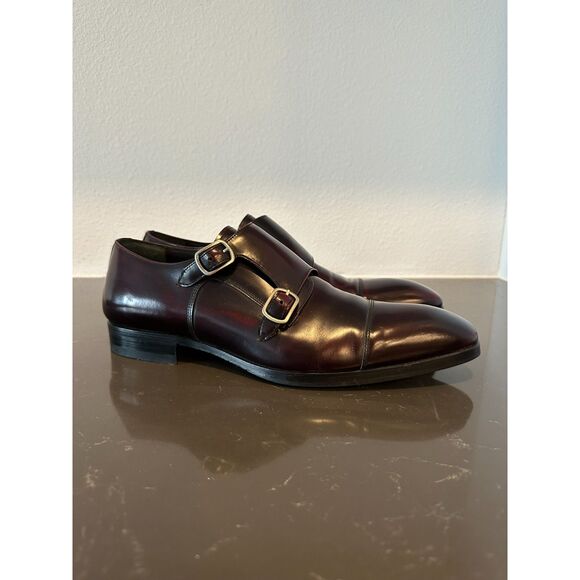 Mezlan Men's Dress Shoes Burris Double Monk Strap Sz.10 - Picture 1 of 8